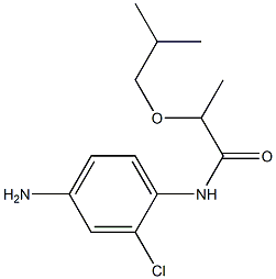 N-(4-amino-2-chlorophenyl)-2-(2-methylpropoxy)propanamide Structure