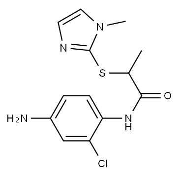 N-(4-amino-2-chlorophenyl)-2-[(1-methyl-1H-imidazol-2-yl)sulfanyl]propanamide