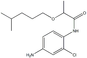 N-(4-amino-2-chlorophenyl)-2-[(4-methylpentyl)oxy]propanamide 结构式
