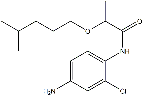 N-(4-amino-2-chlorophenyl)-2-[(4-methylpentyl)oxy]propanamide,,结构式