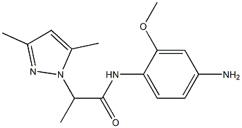 N-(4-amino-2-methoxyphenyl)-2-(3,5-dimethyl-1H-pyrazol-1-yl)propanamide Structure