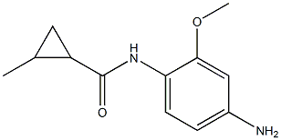N-(4-amino-2-methoxyphenyl)-2-methylcyclopropanecarboxamide Struktur