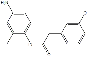 N-(4-amino-2-methylphenyl)-2-(3-methoxyphenyl)acetamide 结构式
