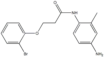 N-(4-amino-2-methylphenyl)-3-(2-bromophenoxy)propanamide Structure