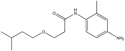 N-(4-amino-2-methylphenyl)-3-(3-methylbutoxy)propanamide Structure