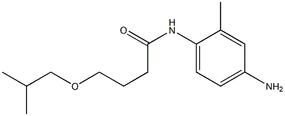 N-(4-amino-2-methylphenyl)-4-(2-methylpropoxy)butanamide 化学構造式
