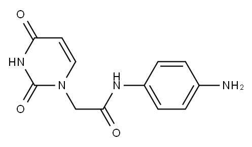 N-(4-aminophenyl)-2-(2,4-dioxo-1,2,3,4-tetrahydropyrimidin-1-yl)acetamide 结构式