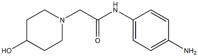 N-(4-aminophenyl)-2-(4-hydroxypiperidin-1-yl)acetamide Structure