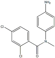 N-(4-aminophenyl)-2,4-dichloro-N-methylbenzamide 结构式