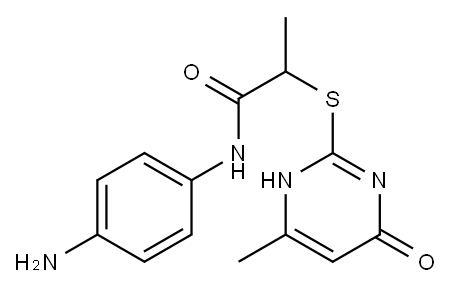 N-(4-aminophenyl)-2-[(6-methyl-4-oxo-1,4-dihydropyrimidin-2-yl)sulfanyl]propanamide
