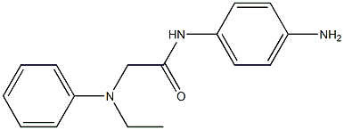 N-(4-aminophenyl)-2-[ethyl(phenyl)amino]acetamide Structure