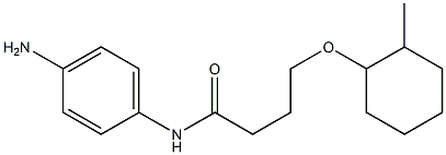 N-(4-aminophenyl)-4-[(2-methylcyclohexyl)oxy]butanamide Structure