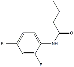 N-(4-bromo-2-fluorophenyl)butanamide Structure