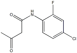 N-(4-chloro-2-fluorophenyl)-3-oxobutanamide Structure