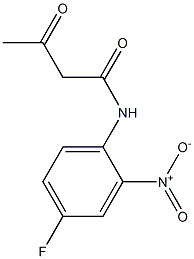 N-(4-fluoro-2-nitrophenyl)-3-oxobutanamide Structure