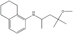 N-(4-methoxy-4-methylpentan-2-yl)-5,6,7,8-tetrahydronaphthalen-1-amine,,结构式