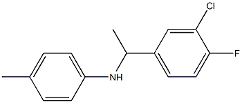  N-[1-(3-chloro-4-fluorophenyl)ethyl]-4-methylaniline