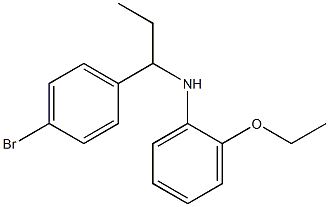 N-[1-(4-bromophenyl)propyl]-2-ethoxyaniline Structure
