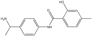 N-[4-(1-aminoethyl)phenyl]-2-hydroxy-4-methylbenzamide Structure