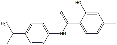 N-[4-(1-aminoethyl)phenyl]-2-hydroxy-4-methylbenzamide,,结构式