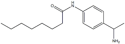 N-[4-(1-aminoethyl)phenyl]octanamide Structure