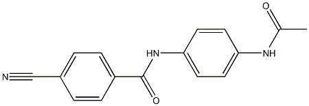 N-[4-(acetylamino)phenyl]-4-cyanobenzamide Structure