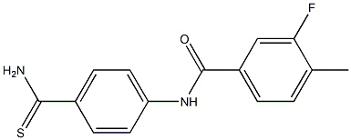 N-[4-(aminocarbonothioyl)phenyl]-3-fluoro-4-methylbenzamide