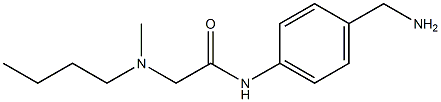 N-[4-(aminomethyl)phenyl]-2-[butyl(methyl)amino]acetamide 化学構造式
