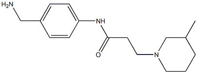 N-[4-(aminomethyl)phenyl]-3-(3-methylpiperidin-1-yl)propanamide