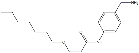 N-[4-(aminomethyl)phenyl]-3-(heptyloxy)propanamide