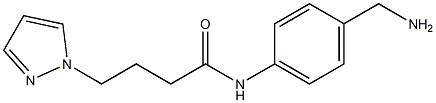 N-[4-(aminomethyl)phenyl]-4-(1H-pyrazol-1-yl)butanamide