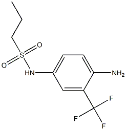 N-[4-amino-3-(trifluoromethyl)phenyl]propane-1-sulfonamide Structure