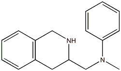 N-methyl-N-(1,2,3,4-tetrahydroisoquinolin-3-ylmethyl)aniline,,结构式
