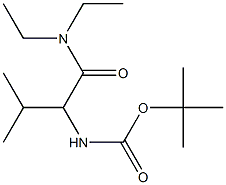 tert-butyl 1-[(diethylamino)carbonyl]-2-methylpropylcarbamate Struktur