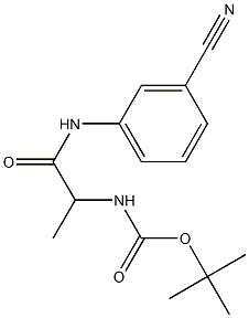 tert-butyl 2-[(3-cyanophenyl)amino]-1-methyl-2-oxoethylcarbamate