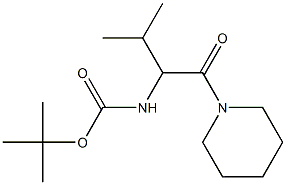 tert-butyl 2-methyl-1-(piperidin-1-ylcarbonyl)propylcarbamate Structure