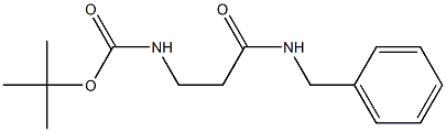 tert-butyl 3-(benzylamino)-3-oxopropylcarbamate Structure