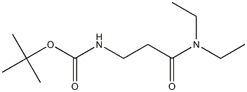 tert-butyl 3-(diethylamino)-3-oxopropylcarbamate Structure