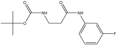 tert-butyl 3-[(3-fluorophenyl)amino]-3-oxopropylcarbamate