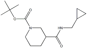 tert-butyl 3-{[(cyclopropylmethyl)amino]carbonyl}piperidine-1-carboxylate Struktur
