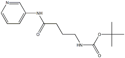 tert-butyl 4-oxo-4-(pyridin-3-ylamino)butylcarbamate Struktur