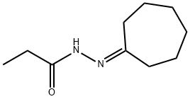 Propanoic  acid,  2-cycloheptylidenehydrazide
