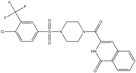 1(2H)-Isoquinolinone,  3-[[4-[[4-chloro-3-(trifluoromethyl)phenyl]sulfonyl]-1-piperazinyl]carbonyl]-