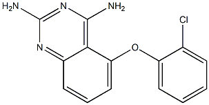 2,4-Quinazolinediamine,  5-(2-chlorophenoxy)- 结构式
