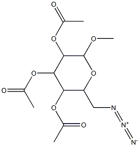 ACETIC ACID 3,5-DIACETOXY-2-AZIDOMETHYL-6-METHOXY-TETRAHYDRO-PYRAN-4-YL ESTER Structure