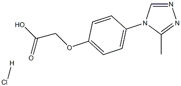 2-(4-(3-methyl-4H-1,2,4-triazol-4-yl)phenoxy)acetic acid hydrochloride Structure