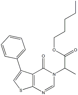 pentyl 2-(4-oxo-5-phenylthieno[2,3-d]pyrimidin-3(4H)-yl)propanoate