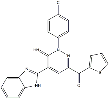 [5-(1H-benzimidazol-2-yl)-1-(4-chlorophenyl)-6-imino-1,6-dihydro-3-pyridazinyl](2-thienyl)methanone