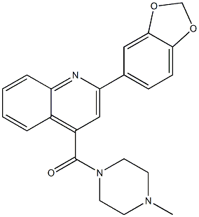 2-(1,3-benzodioxol-5-yl)-4-[(4-methyl-1-piperazinyl)carbonyl]quinoline