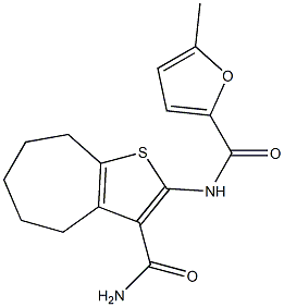 N-[3-(aminocarbonyl)-5,6,7,8-tetrahydro-4H-cyclohepta[b]thien-2-yl]-5-methyl-2-furamide